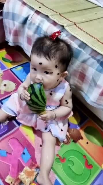 妹妹吃瓜的动画,一场欢乐的夏日盛宴